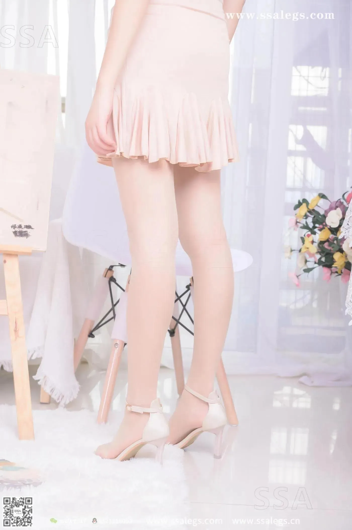 [SSA丝社]超清写真 NO.340 素素画师少女的透明高跟鞋肉丝袜(上) [67P]插图9